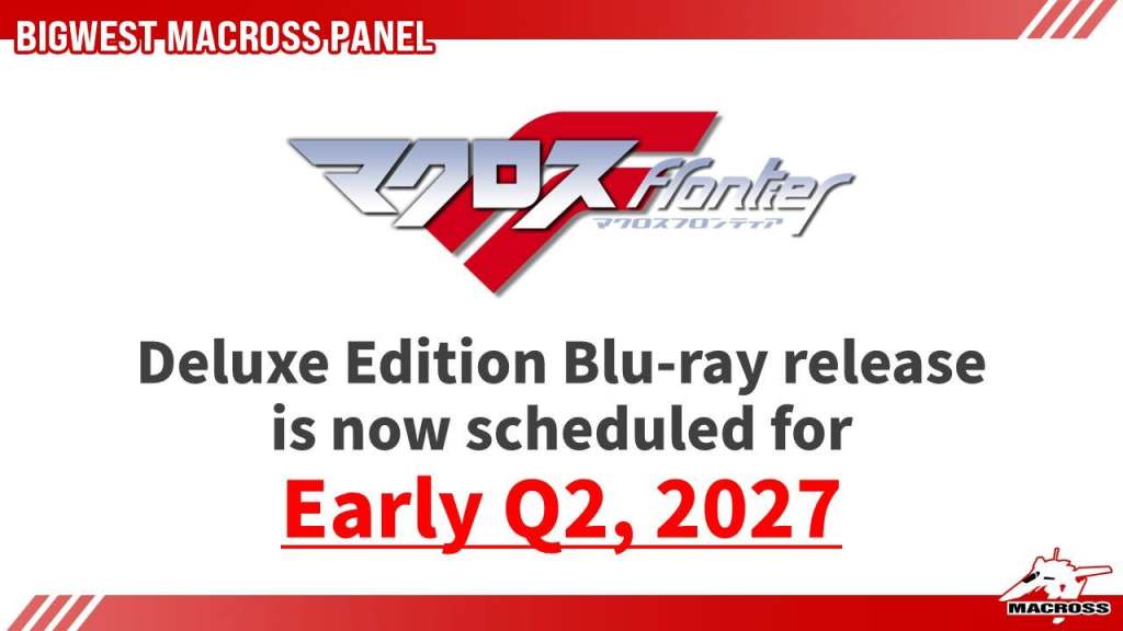 Macross Frontier Deluxe Edition Blu-ray release is now scheduled for early Q2 2027