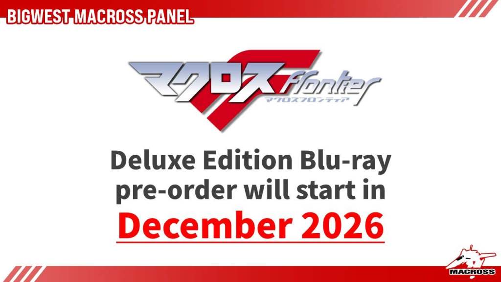 Macross Frontier Deluxe Edition Blu-ray pre-order will start in December 2026
